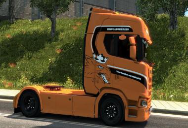 Scania S Simulator RADIO Style Paintwork 1.35.x
