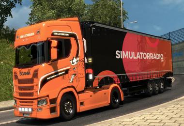 Scania S Simulator RADIO Style Paintwork 1.35.x