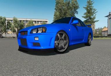  Nissan Skyline GT-R R34 V-Spec II v1.0 ATS 1.35