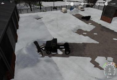 Chevy C70 snow plow truck v1.0