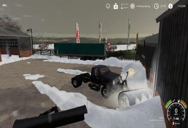 Chevy C70 snow plow truck v1.0