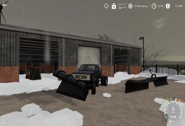 Chevy C70 snow plow truck v1.0