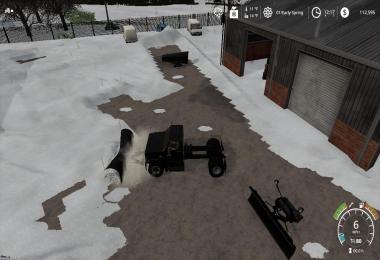 Chevy C70 snow plow truck v1.0