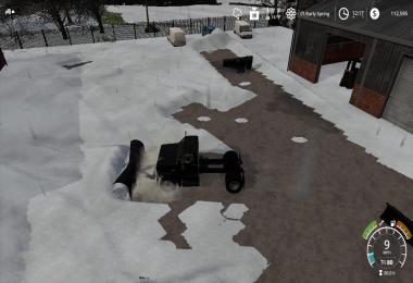 Chevy C70 snow plow truck v1.0