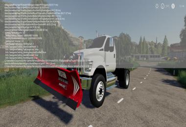 Ford F750 Flatbed Plow Truck v1.0