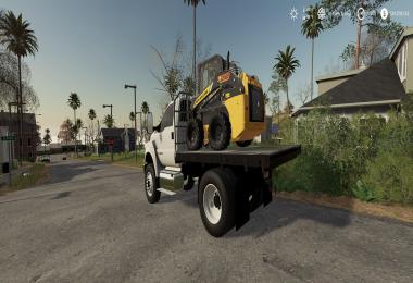 Ford F750 Flatbed Plow Truck v1.0