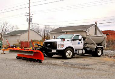 Ford F750 Flatbed Plow Truck v1.0