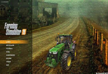 FS19 Menu Background - Autumn Dirt Road v1.0