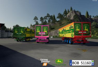 FS19 Pack Trailer John Deere By BOB51160 v1.0