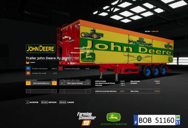 FS19 Pack Trailer John Deere By BOB51160 v1.0