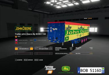 FS19 Pack Trailer John Deere By BOB51160 v1.0
