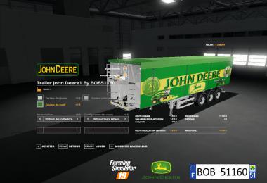 FS19 Pack Trailer John Deere By BOB51160 v1.0