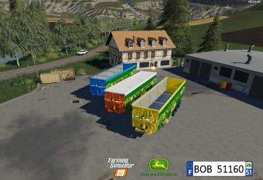 FS19 Pack Trailer John Deere By BOB51160 v1.0
