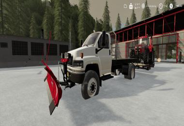 GMC Topkick Flatbed Plow Truck v2.0