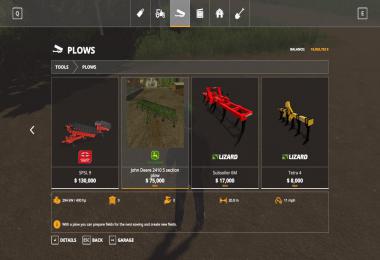 John Deere 2410 5 section plow v1.0