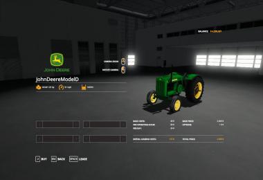 John Deere model D beta