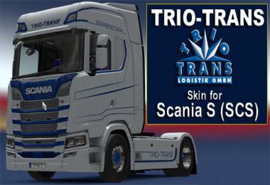 TrioTrans skins for Scania S and SKO-Schmitz v1.0