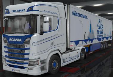 TrioTrans skins for Scania S and SKO-Schmitz v1.0