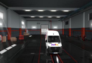 SKIN FEDEX –mercedes new sprinter – ETS2 1.35.x
