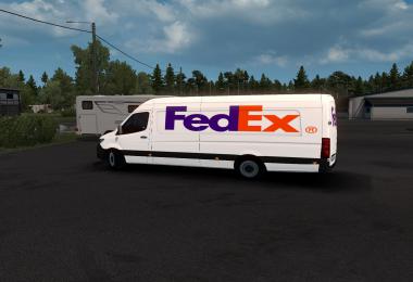 SKIN FEDEX –mercedes new sprinter – ETS2 1.35.x