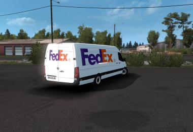 SKIN FEDEX –mercedes new sprinter – ETS2 1.35.x