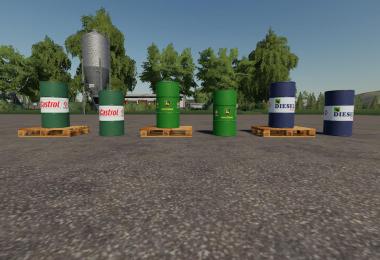 500l Diesel barrel Pack v1.0