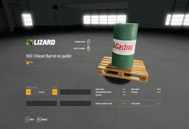 500l Diesel barrel Pack v1.0