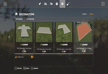 FS19 Grey Placeable Slabs v1.0