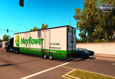 [ATS] Trailer RD Moving Van + 17 Skins 1.35.x