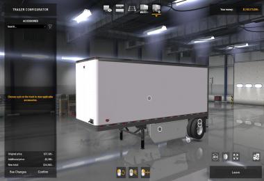 Fedex Official 28 Pup Trailer with Freightliner Day Cab Truck 1.35x