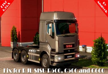 FIX FOR RJL SISU R500 C500 C600 ETS2 1.35.x