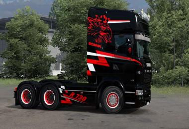 Scania RJL Red Griffin Skin v1.0