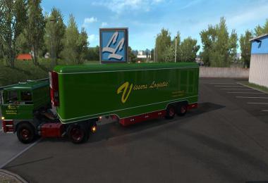 Trailer Kassbohrer for Volvo F88 by XBS 1.35