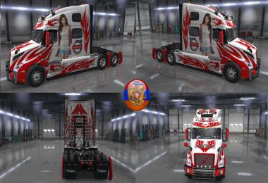Volvo truck VNL 2018 Skin Pack Metallic Racing v2.0
