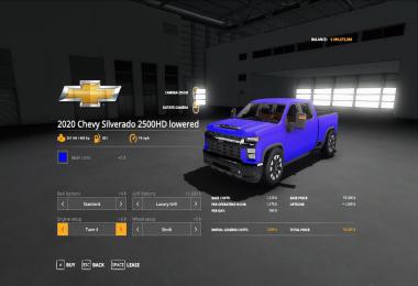 2020 chevy 2500HD lowered v1.0