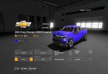 2020 chevy 2500HD lowered v1.0