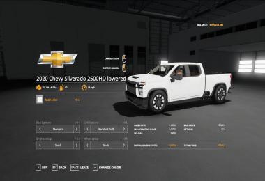 2020 chevy 2500HD lowered v1.0
