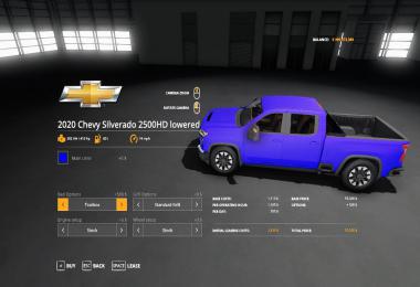 2020 chevy 2500HD lowered v1.0