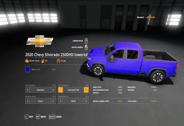 2020 chevy 2500HD lowered v1.0