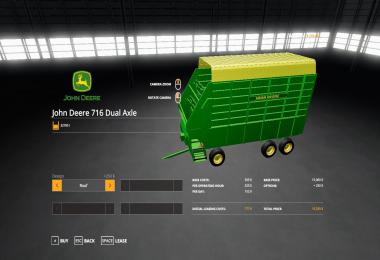 John Deere 716 Dual Axle Forage Box v1.0