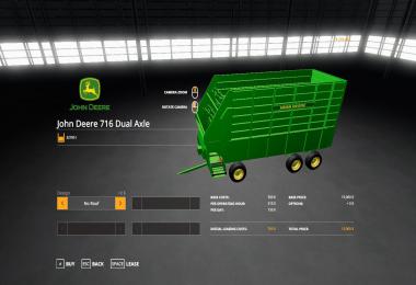 John Deere 716 Dual Axle Forage Box v1.0