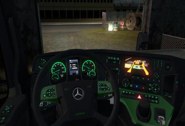 Mercedes Actros MP4 Colored Dashboard v2.0