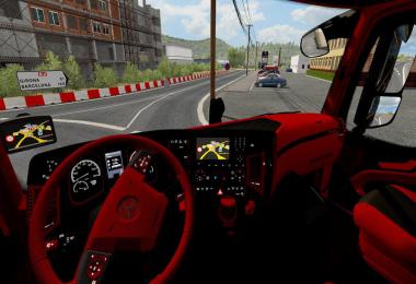 Mercedes Actros Mp4 Red - Black Interior 1.35.x