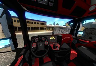 Mercedes Actros MP4 Red Interior Dashboard 1.35.x
