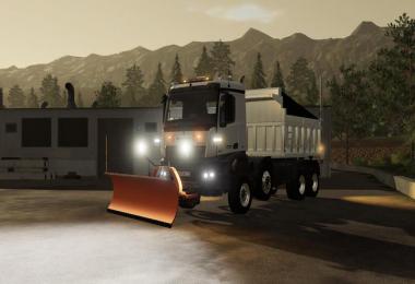 Mercedes Arocs winter service + snowfall v2.0