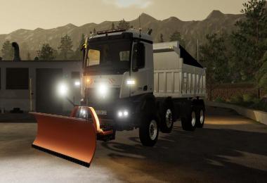 Mercedes Arocs winter service + snowfall v2.0