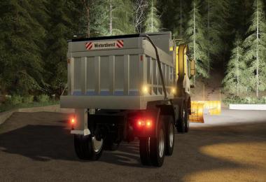 Mercedes Arocs winter service + snowfall v2.0