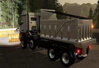 Mercedes Arocs winter service + snowfall v2.0