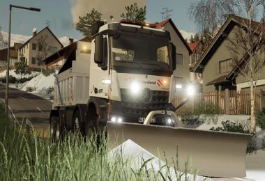 Mercedes Arocs winter service + snowfall v2.0