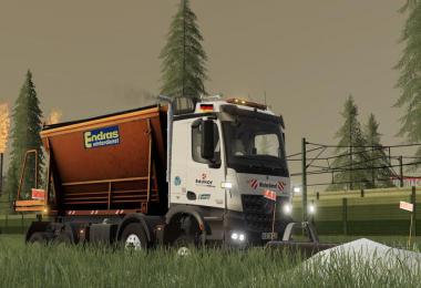 Mercedes Arocs winter service + snowfall v2.0